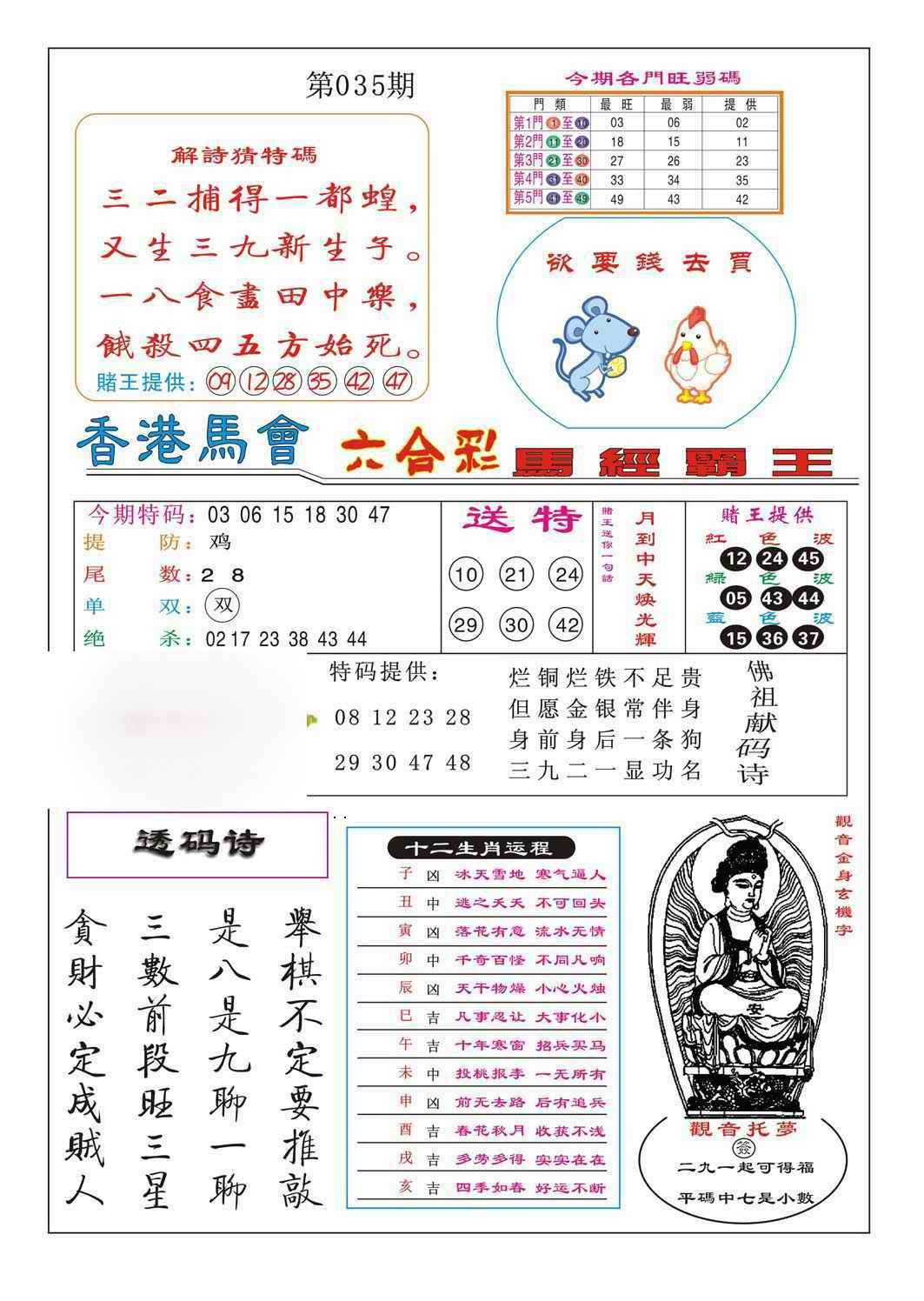 035期马经霸王[图]